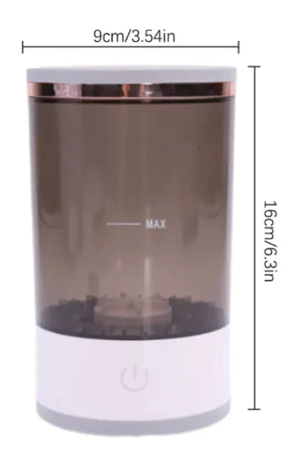 Portable Electric Makeup Brush cleaner with USB recharge, efficient and compact design for quick brush cleaning.